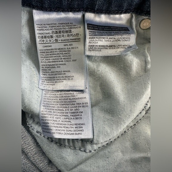 Levi's Women's 505 Mid Rise Straight Leg Medium Wash Denim Jeans Size 10 - Picture 8 of 8
